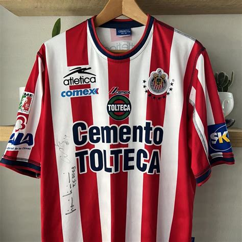 Soccer jersey Chivas signed size... - Depop