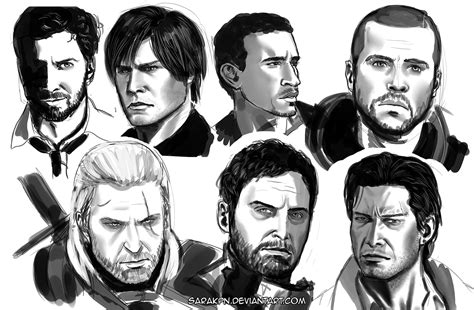 Game character sketches by SaraKpn on DeviantArt