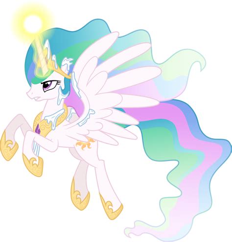 Princess Celestia against blizzard (Vector) by Chrzanek97 on DeviantArt