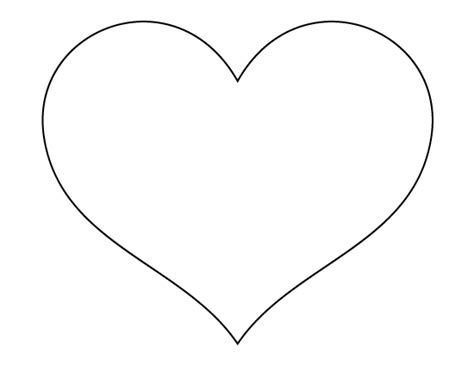 Printable Large Heart Template