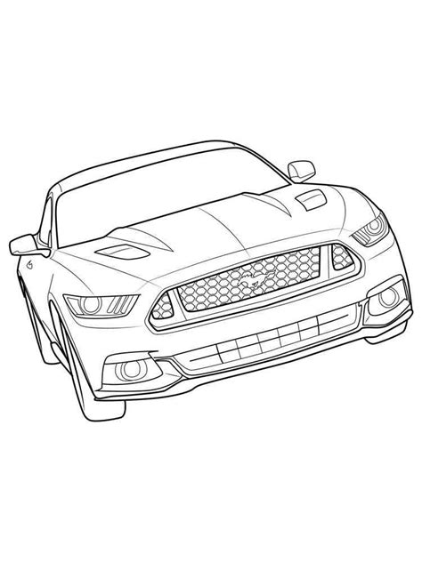 67 Mustang Coloring Pages