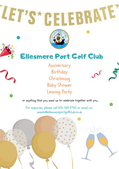 Celebrations – Ellesmere Port Golf Club