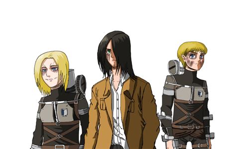 AoT Paradis Titan Trio Anime style by MMDuser23 on DeviantArt