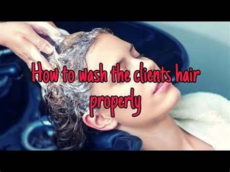 Salon hair washing technique / Correct way to shampoo clients hair - YouTube