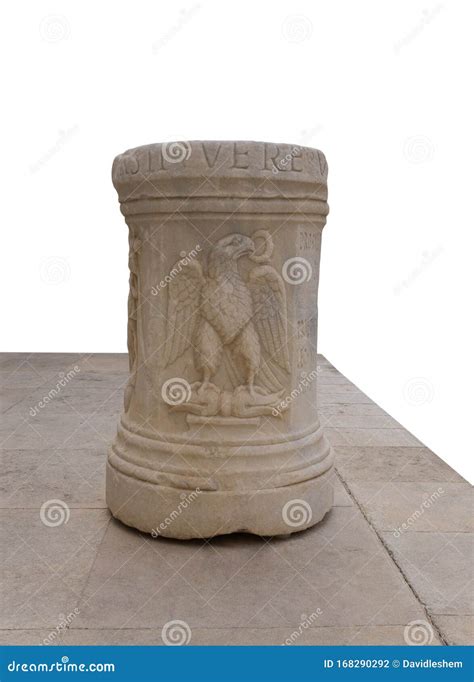 Rome Empire Symbol, Eagle Statue in Marble Stock Photo - Image of ...