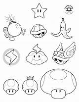 Mario Kart Coloring Pages sketch template