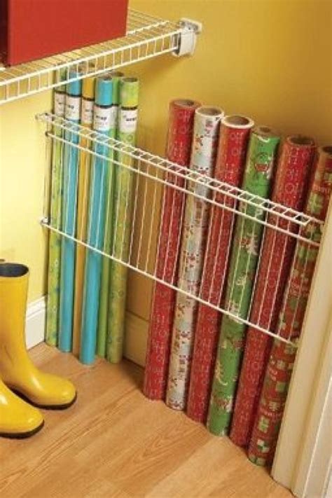 Wrapping paper organization | storage ideas | Pinterest