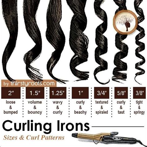 curling iron curl sizes | Curly hair styles, Long hair styles, Hair styles