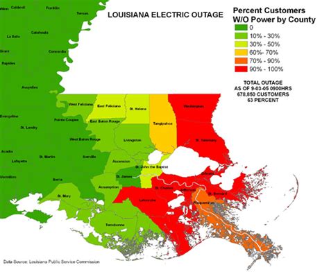 Hurricane Katrina Flooding Map