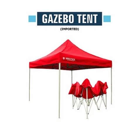 Red PVC Gazebo Canopy Tent, For Advertising, 3 M X 3 M at Rs 8500/piece ...