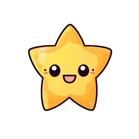 Cute Yellow Star And Snowflake Illustration For Decoration, Star, Snow, Snowflake PNG ...