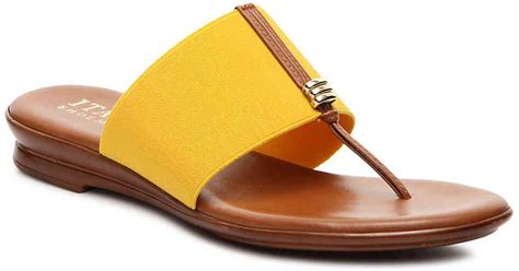 Italian Shoemakers Sutton Sandal in Yellow - Lyst