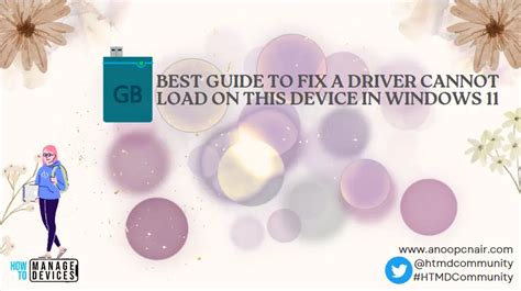 FIX A Driver Cannot Load On This Device In Windows 11 HTMD Blog