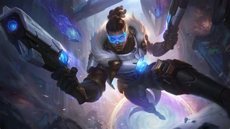 Pulsefire Ekko, Fiora, Pantheon, and Lucian Skin Splash Art - GameRiv