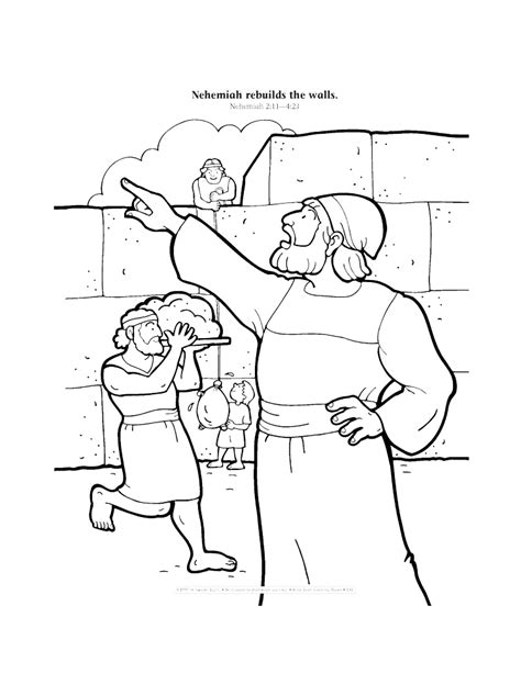 Nehemiah Coloring Pages Printable