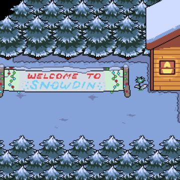 Undertale 022 snowdin town recreation – Artofit