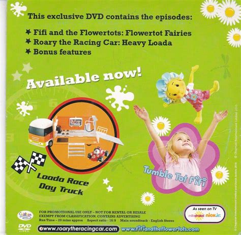 FIFI AND THE FLOWERTOTS / ROARY THE RACING CAR ( DVD ) | eBay