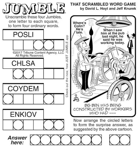 Build your brain with Jumble puzzles | BOOMER Magazine