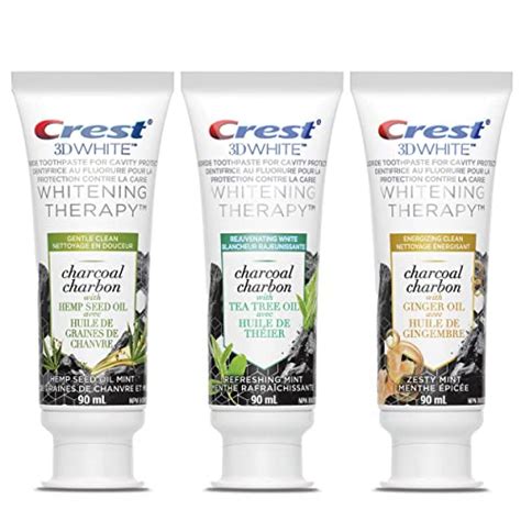 Crest 3D White Whitening Therapy Charcoal Toothpaste Variety Bundle — Deals from SaveaLoonie!