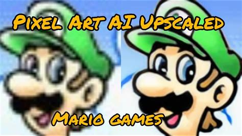 Mario games Pixel Art AI Upscale Remaster (Interesting results) - YouTube