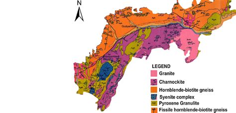 Geology map of Vellore District | Download Scientific Diagram