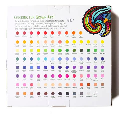 Crayola Colored Pencil Chart Colors Per Pack Coloring - vrogue.co