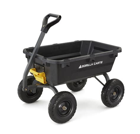 Buy Gorilla Carts 7GCG-NF Heavy-Duty Poly Dump Cart with No-Flat Tires ...