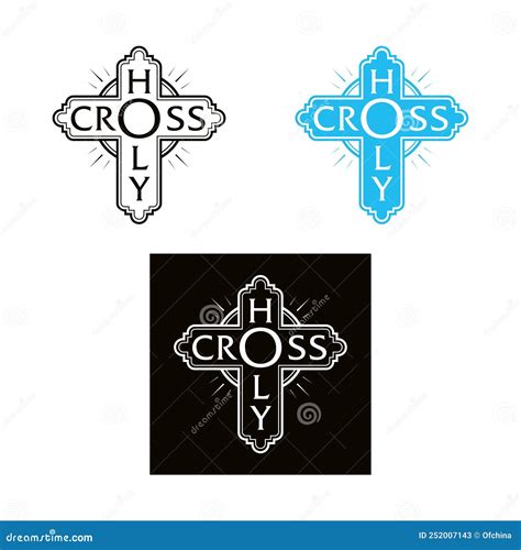 Holy Cross Sign - Decorative Image of Christian Religious Symbol. Stock ...