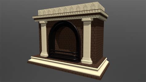 Antique Fireplace - Download Free 3D model by Laetitia Irata ...