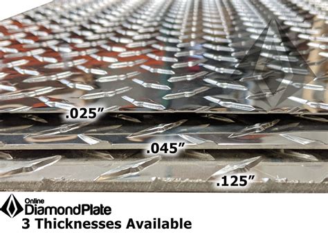 Steel Diamond Plate Thickness Chart