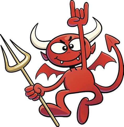 570+ Devil Pitchfork Drawing Stock Photos, Pictures & Royalty-Free ...