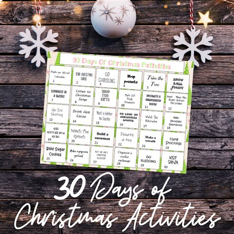 30 Days of Fun Christmas Activities Your Kids Will LOVE! {with FREE ...