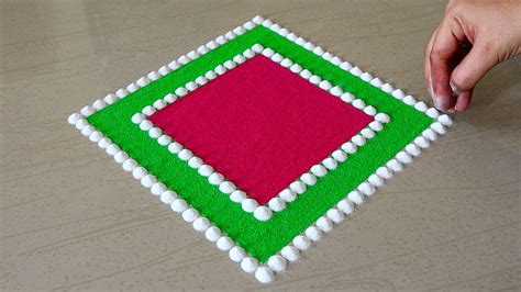 Easy And Simple Diwali Rangoli Designs | Easy Deepavali Rangoli Designs | Deepavali Kolam ...