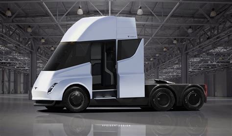 Tesla semi-truck with crew cabin brought to life in latest renderings