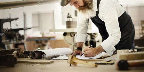 Handsome Craftsman at work — Stock Photo © Rawpixel #116407766