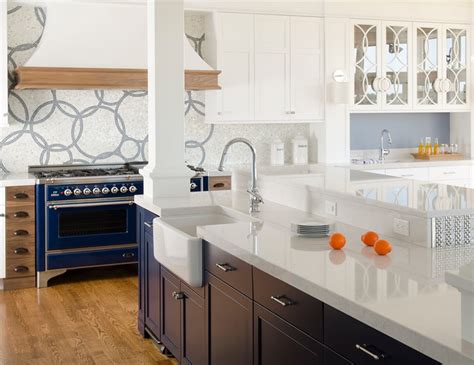 Cobalt Blue and White Reno - Contemporary - Kitchen - Portland Maine - by Kitchen Cove Cabinetry ...