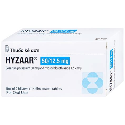 Hyzaar 50mg/12.5mg thuốc lợi niệu