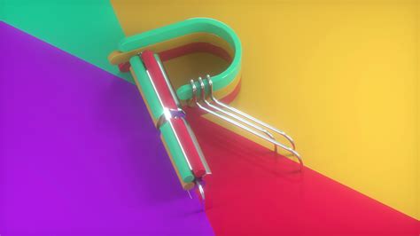 Colorfully Mesmerizing 3D Animated Type in the Form of a Variety of Objects Grooving to Music