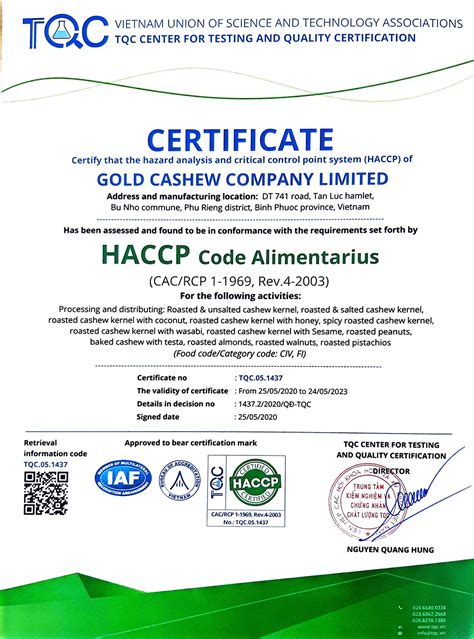 Haccp Certification