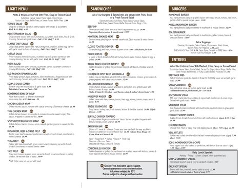 Menu at HONKERS PUB & EATERY LTD., Lethbridge