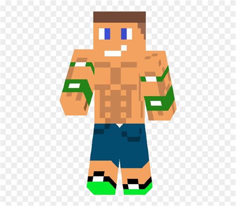 Johncenaminecrafter - Minecraft John Cena Skin - Free Transparent PNG ...