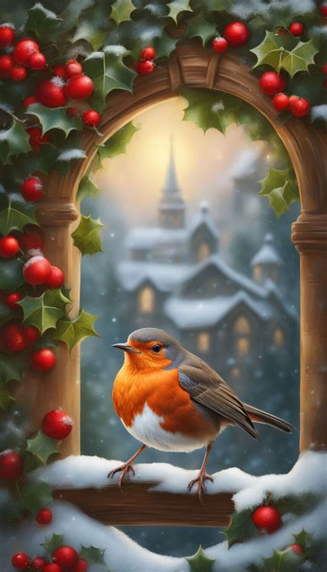 Robin in Winter in 2024 | Christmas pictures, Christmas images ...