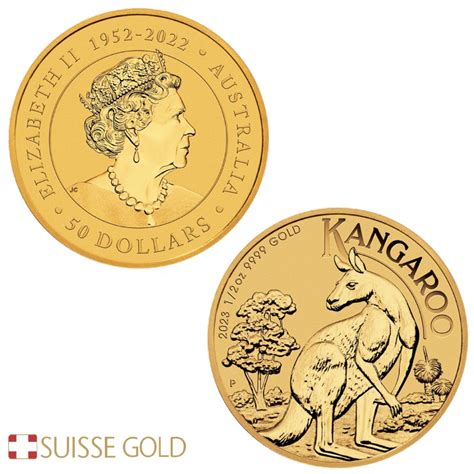 2023 Australian Kangaroo 1/2 Ounce Gold Coin