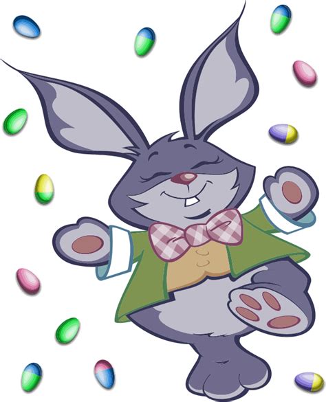 Easter Bunny And Eggs - Openclipart