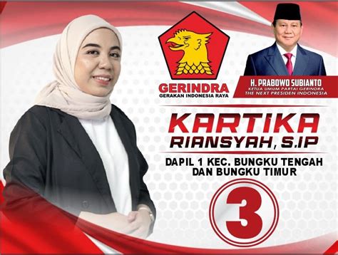 Polemik Baliho Caleg Gerindra, Kartika Riansyah Sampaikan Permohonan Maaf