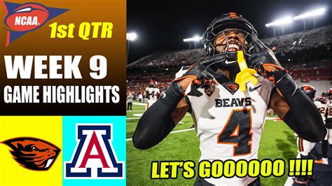 Oregon State vs Arizona FULL 1st QTR WEEK 9 Highlights October 28, 2023 ...