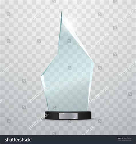 Glass Trophy Award Vector Illustration Isolated Stock Vector (Royalty ...