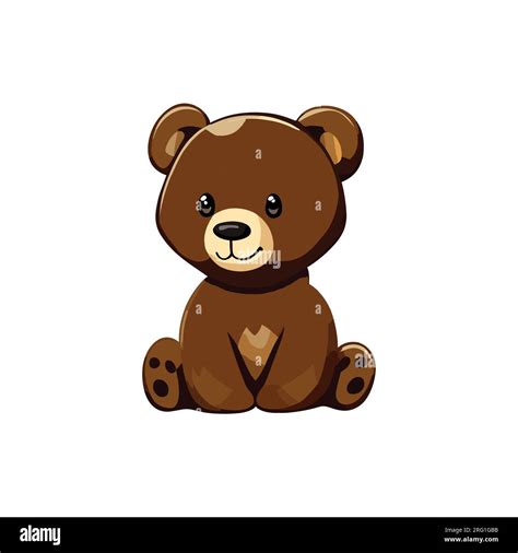 Cute Brown Teddy Bear Clipart Vector Illustration For - vrogue.co