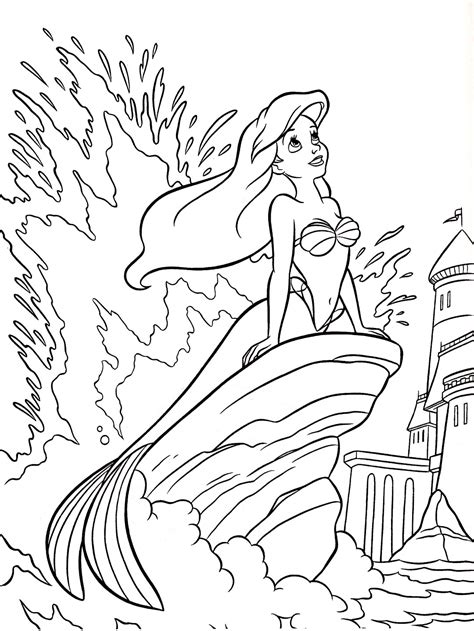 Coloring Pages | Ariel Disney Princess Coloring Pages