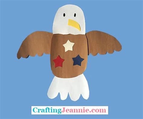 Bald Eagle Craft (Free Template) - Crafting Jeannie Crafting Jeannie